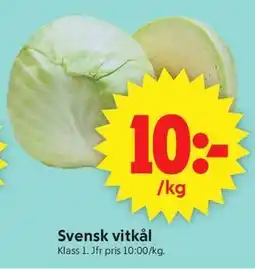 ICA Supermarket Svensk vitkål erbjuda