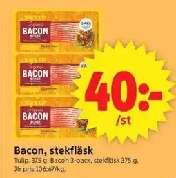 ICA Supermarket Bacon, stekfläsk erbjuda