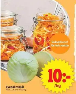 ICA Supermarket Svensk vitkål erbjuda