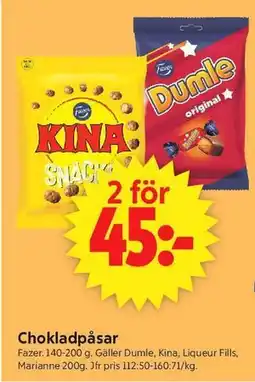 ICA Supermarket Chokladpåsar erbjuda
