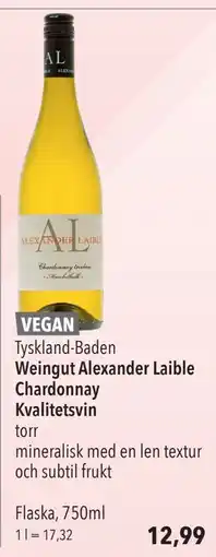 Citti Weingut Alexander Laible Chardonnay Kvalitetsvin, EUR 12.99 erbjuda
