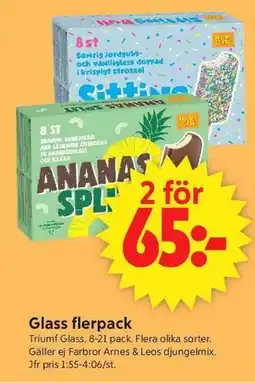 ICA Supermarket Glass flerpack erbjuda