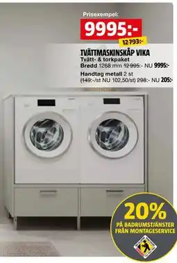 Bauhaus TVÄTTMASKINSKÅP VIKA erbjuda