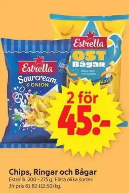 ICA Supermarket Chips, Ringar och Bågar erbjuda