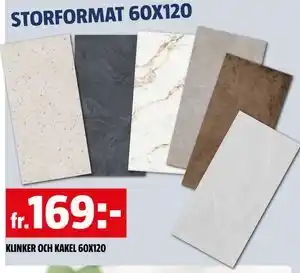 KLINKER OCH KAKEL 60X120