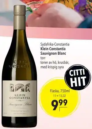Klein Constantia Sauvignon Blanc, EUR 9.99