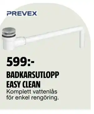 BADKARSUTLOPP EASY CLEAN