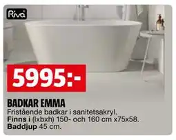 Bauhaus BADKAR EMMA erbjuda