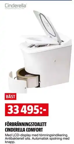 Bauhaus FÖRBRÄNNINGSTOALETT CINDERELLA COMFORT erbjuda