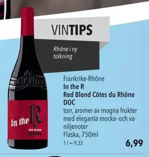 In the R Red Blend Côtes du Rhône DOC, EUR 6.99