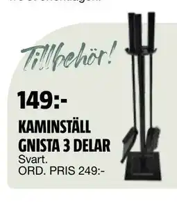 Bauhaus KAMINSTÄLL GNISTA 3 DELAR erbjuda