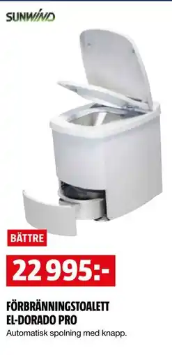 Bauhaus FÖRBRÄNNINGSTOALETT EL-DORADO PRO erbjuda