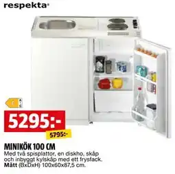 Bauhaus MINIKÖK 100 CM erbjuda