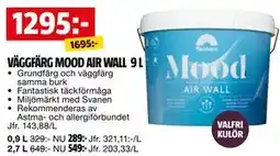 Bauhaus VÄGGFÄRG MOOD AIR WALL 9 L erbjuda