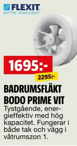Bauhaus BADRUMSFLÄKT BODO PRIME VIT erbjuda