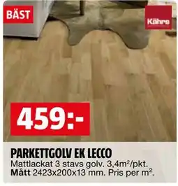 Bauhaus PARKETTGOLV EK LECCO erbjuda
