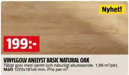 Bauhaus VINYLGOLV ANELYST BASIC NATURAL OAK erbjuda