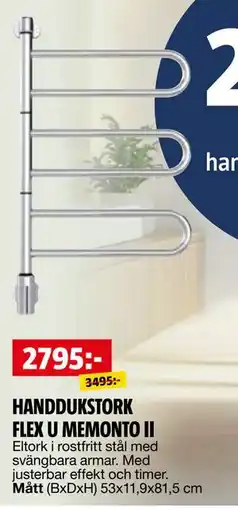 Bauhaus HANDDUKSTORK FLEX U MEMONTO II erbjuda