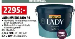 Bauhaus VÅTRUMSFÄRG LADY 9 L erbjuda