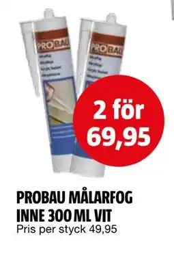 Bauhaus PROBAU MÅLARFOG INNE 300 ML VIT erbjuda