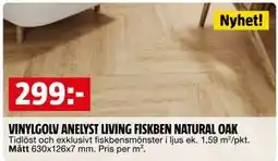 Bauhaus VINYLGOLV ANELYST LIVING FISKBEN NATURAL OAK erbjuda
