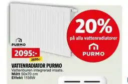 Bauhaus 20% på alla vattenradiatorer erbjuda