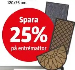 Bauhaus Spara 25% på entrémattor erbjuda