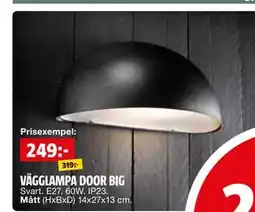 Bauhaus VÄGGLAMPA DOOR BIG erbjuda