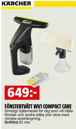 Bauhaus FÖNSTERTVÄTT WV1 COMPACT CARE erbjuda
