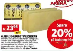 Bauhaus GLASULLSISOLERING TRÄREGELSKIVA erbjuda