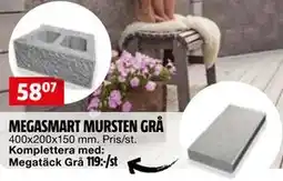 Bauhaus MEGASMART MURSTEN GRÅ erbjuda