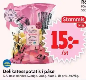 ICA Supermarket Delikatesspotatis i påse erbjuda