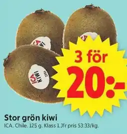 ICA Supermarket Stor grön kiwi erbjuda