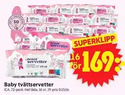 ICA Supermarket Ica baby tvätt servetter erbjuda