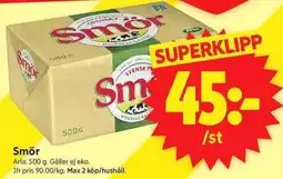 ICA Supermarket Smör erbjuda