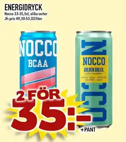 Rinkeby Matcenter Nocco energidryck erbjuda