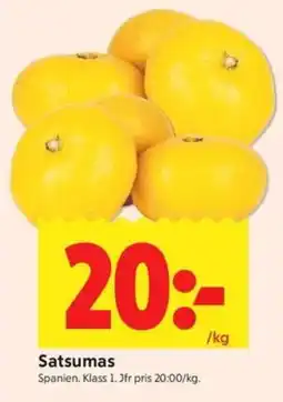 ICA Kvantum Satsumas erbjuda
