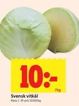 ICA Kvantum Vitkål erbjuda