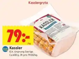 ICA Kvantum Kassler erbjuda