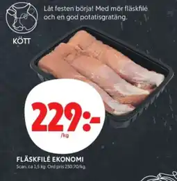ICA Kvantum Kött fläskfilé erbjuda