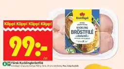 ICA Kvantum Kronfågel Färsk Kycklingbröstfilé erbjuda