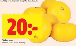 ICA Kvantum Satsumas erbjuda