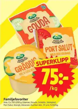ICA Supermarket Arla familjefavoriter erbjuda
