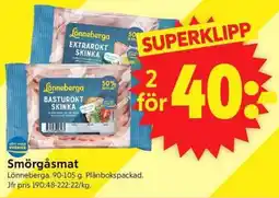 ICA Supermarket Lönneberga smörgåsmat erbjuda