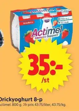 ICA Supermarket Actimel Drickyoghurt erbjuda