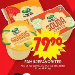 ICA Maxi Arla familjefavoriter erbjuda