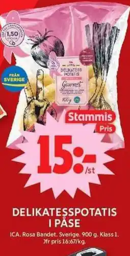ICA Maxi Stammis delikatesspotatis erbjuda