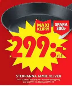 ICA Maxi Tefal stekpanna jamie oliver erbjuda