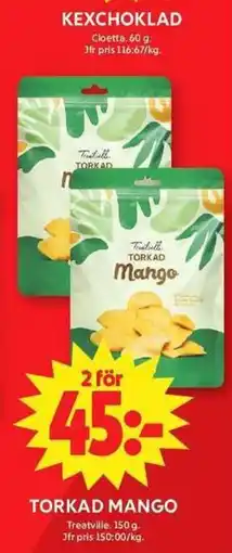 ICA Maxi Torkad Mango erbjuda