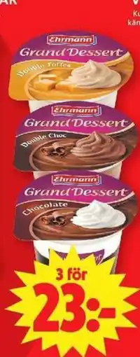 ICA Maxi Ehrmann Grand Dessert erbjuda